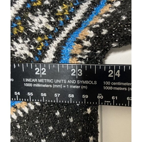 Holiday Time Womens 2X Fair Isle Polar Bears Metallic Tunic Crew Neck Sweater - Picture 7 of 9